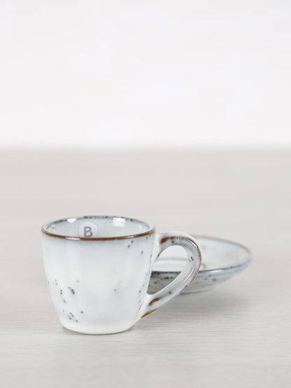 Nordic Sand Stoneware Espresso Cup &amp; Saucer