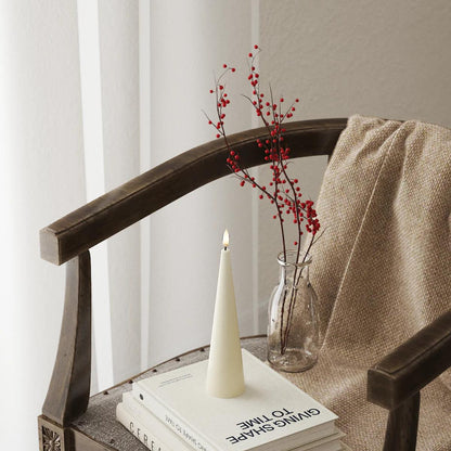 Cone Shaped LED Candle- Size And Colour Options Available