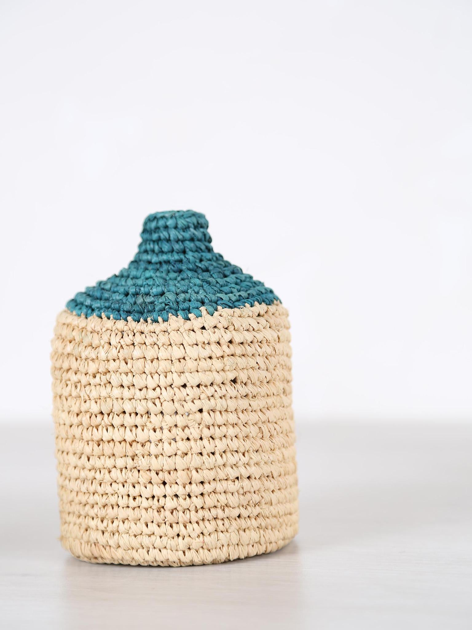 Small Woven Bud/Bottle Vase - 3 colours available
