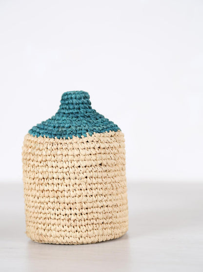Small Woven Bud/Bottle Vase - 3 colours available