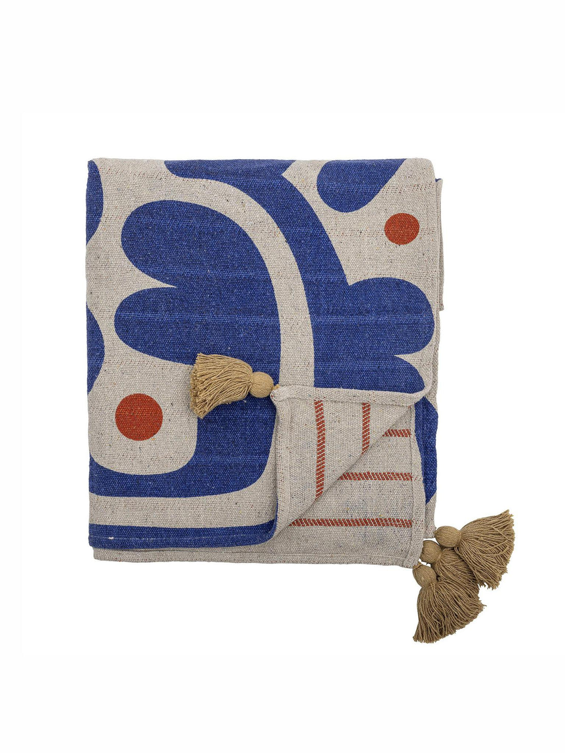 Eviaya Throw, Blue, Recycled Cotton