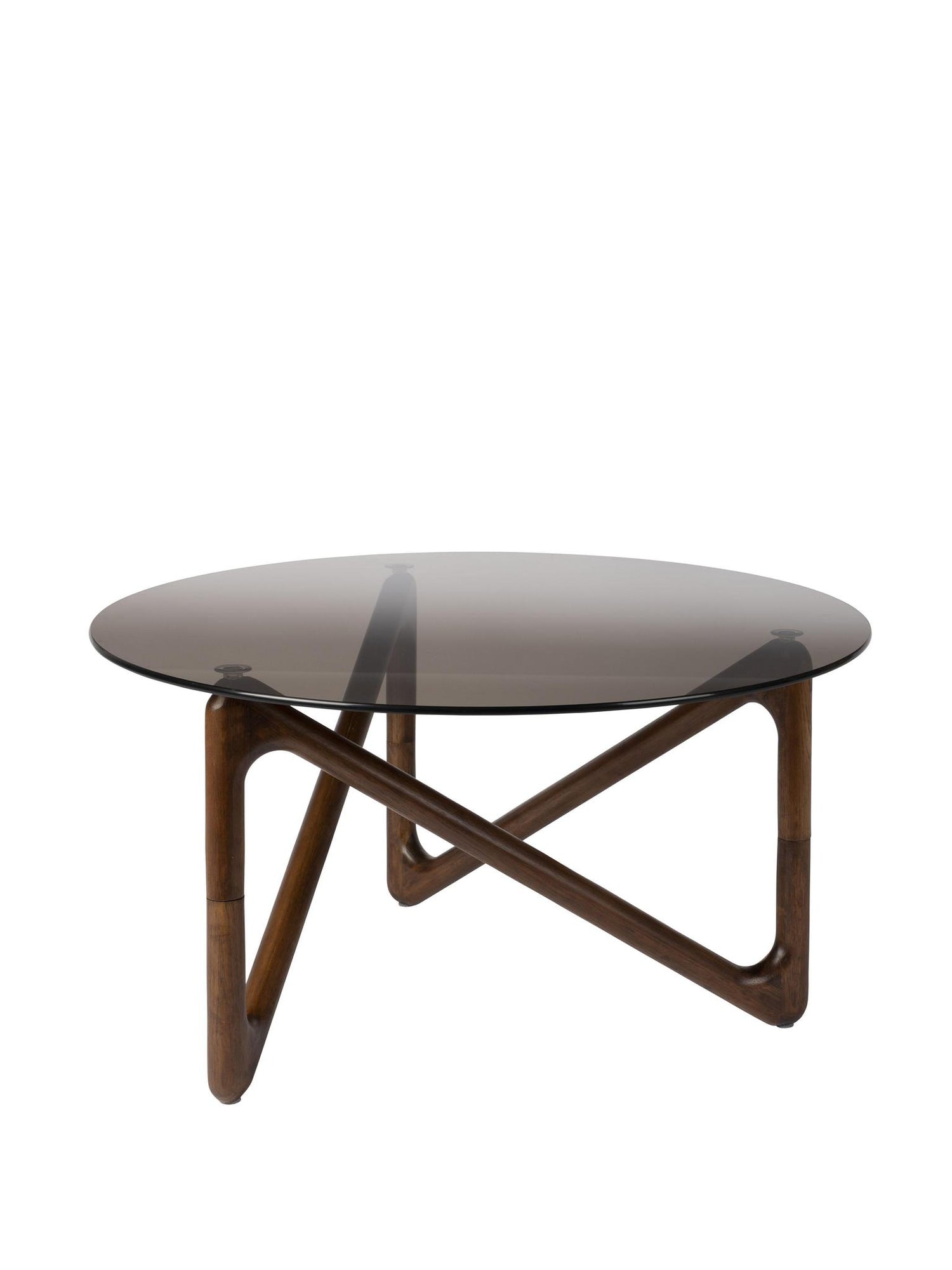 Naia Oak Wood &amp; Glass Coffee Table - 2 Colours Available