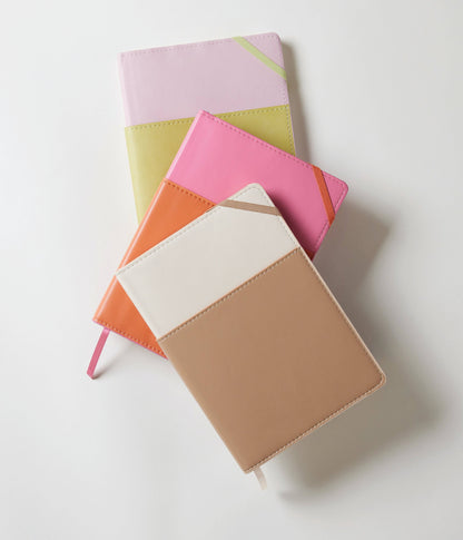 Designworks Ink Vegan Leather Pocket Journal - Pink &amp; Chili