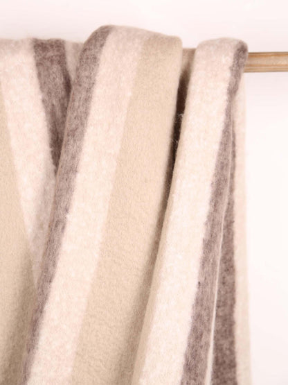 Isabel Recycled Plain Fringed Throw - Nuage