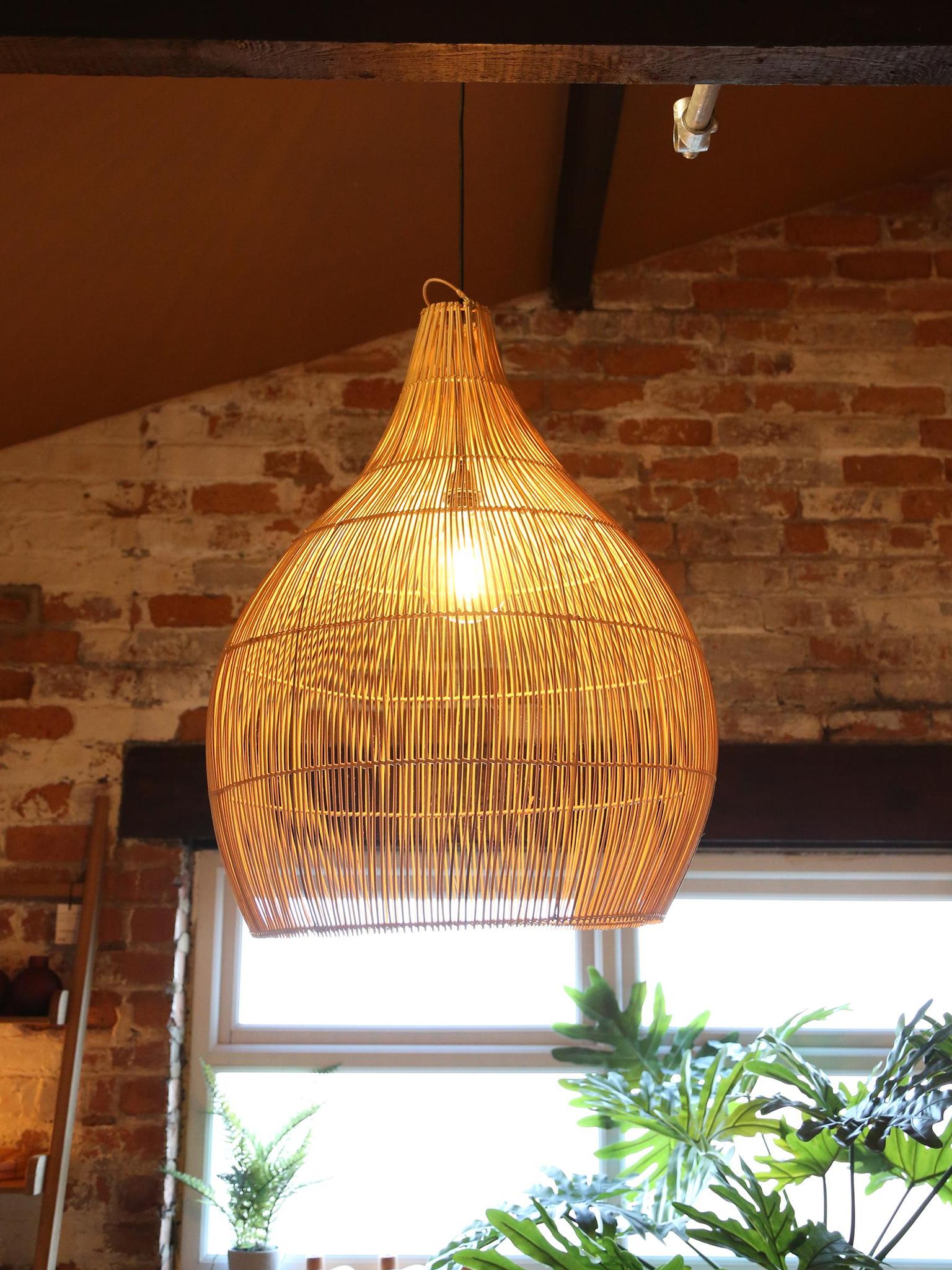 Oversized Hive Rattan Shade