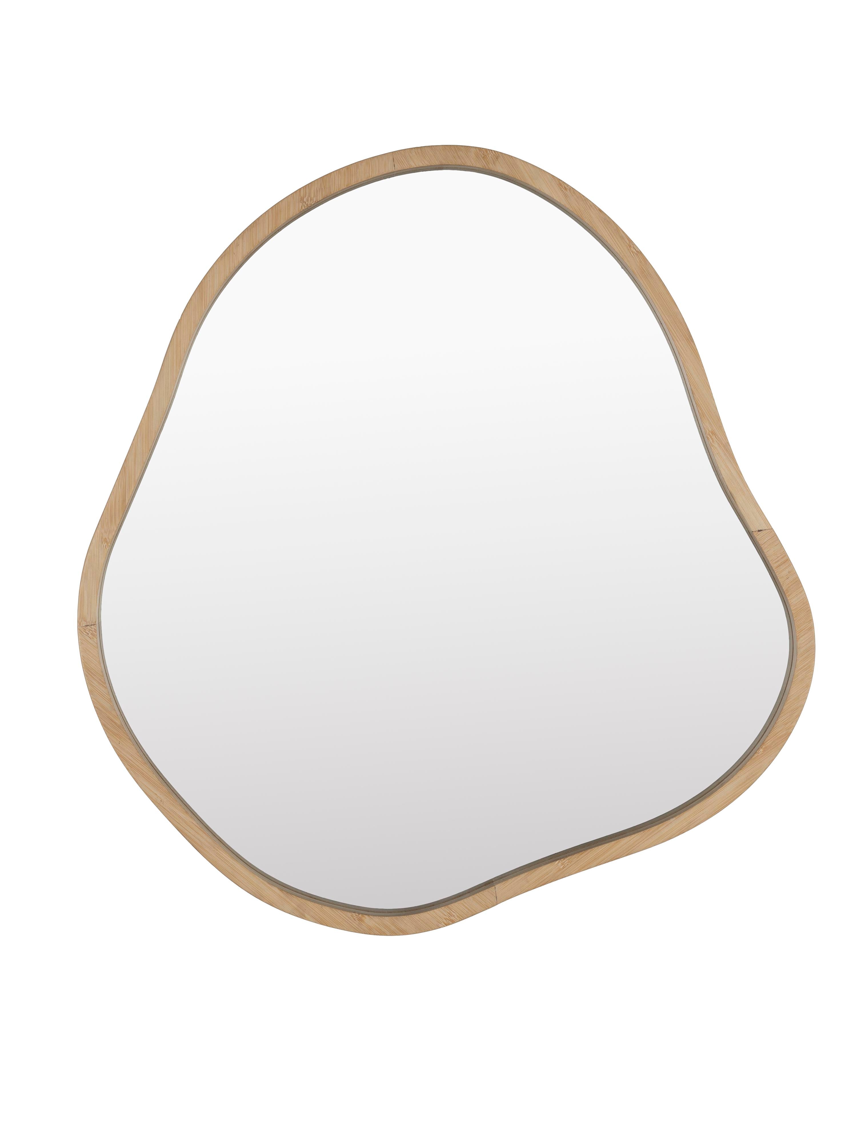 Zem Abstract Wooden Mirror