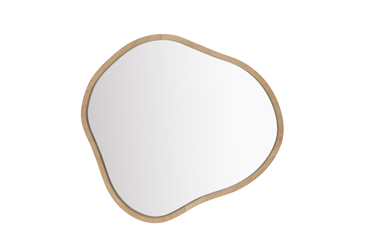 Zem Abstract Wooden Mirror