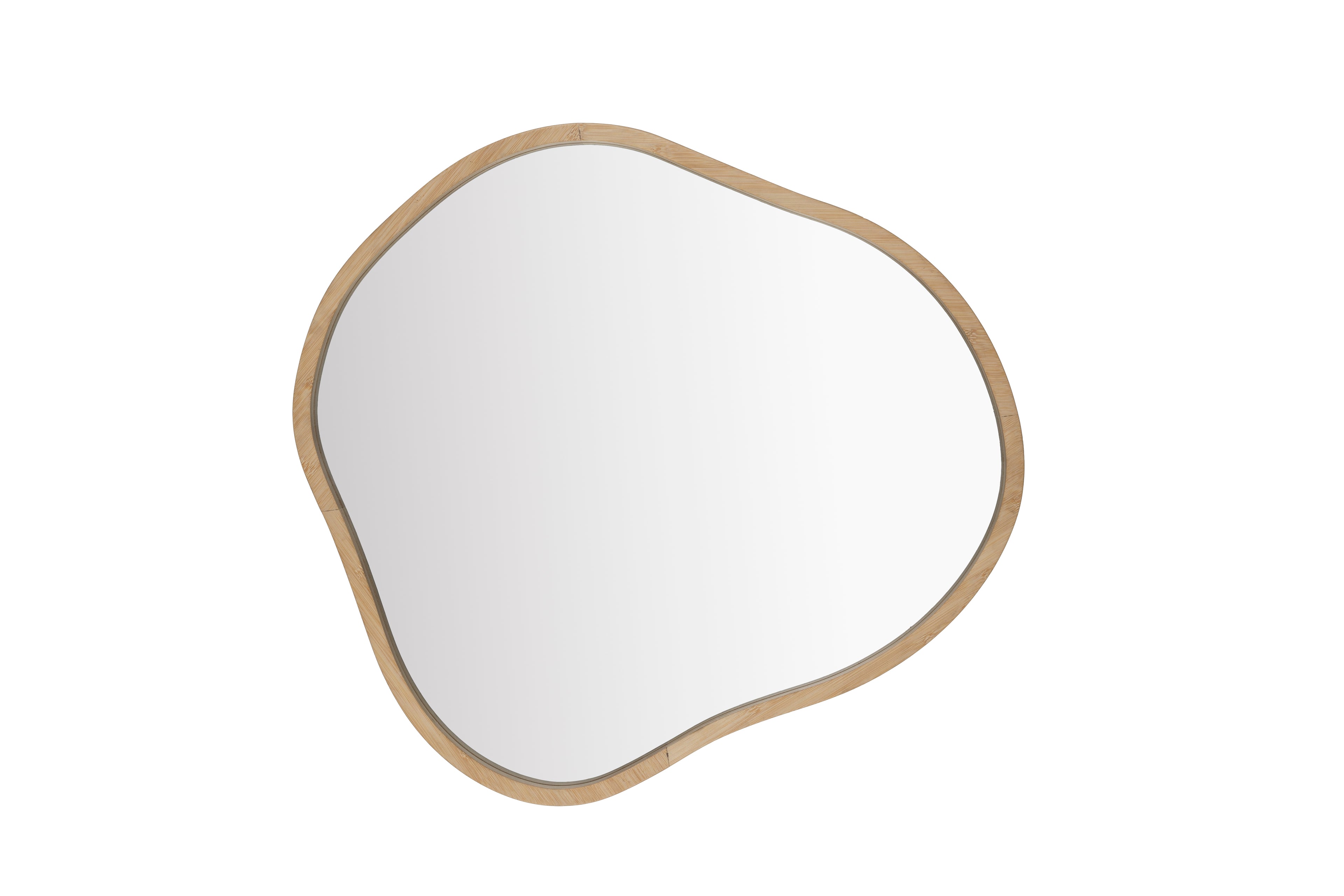 Zem Abstract Wooden Mirror