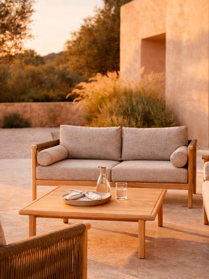 Oasis Outdoor Sofa and Coffee Table Set