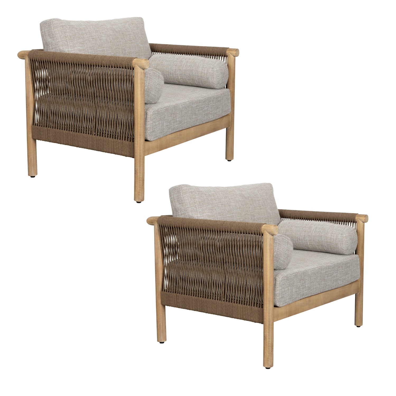 Oasis Outdoor Set Of 2 Lounge Chairs