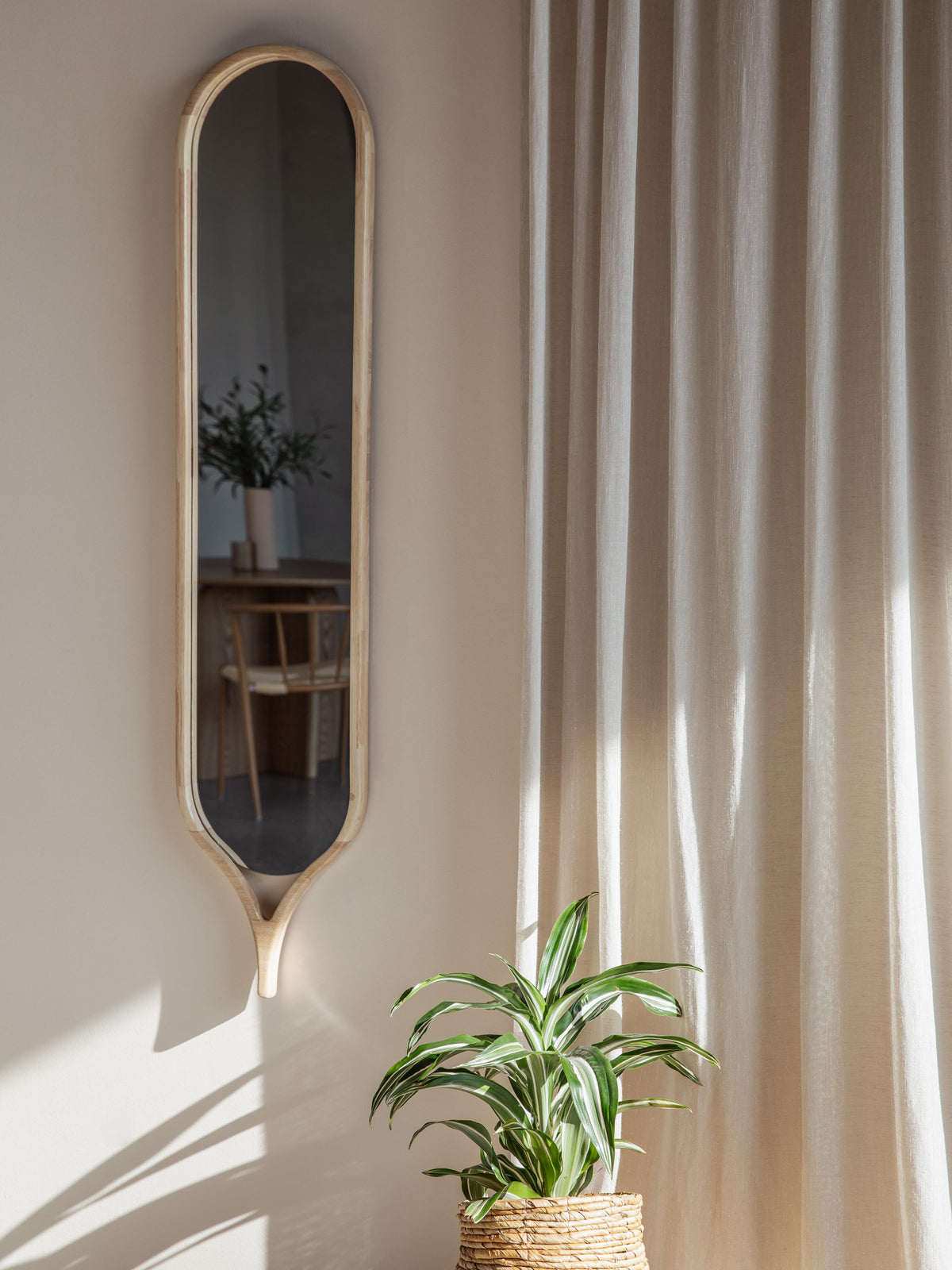 Thun Oval Wooden Mirror