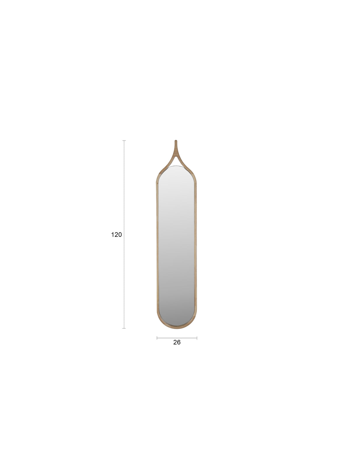 Thun Oval Wooden Mirror