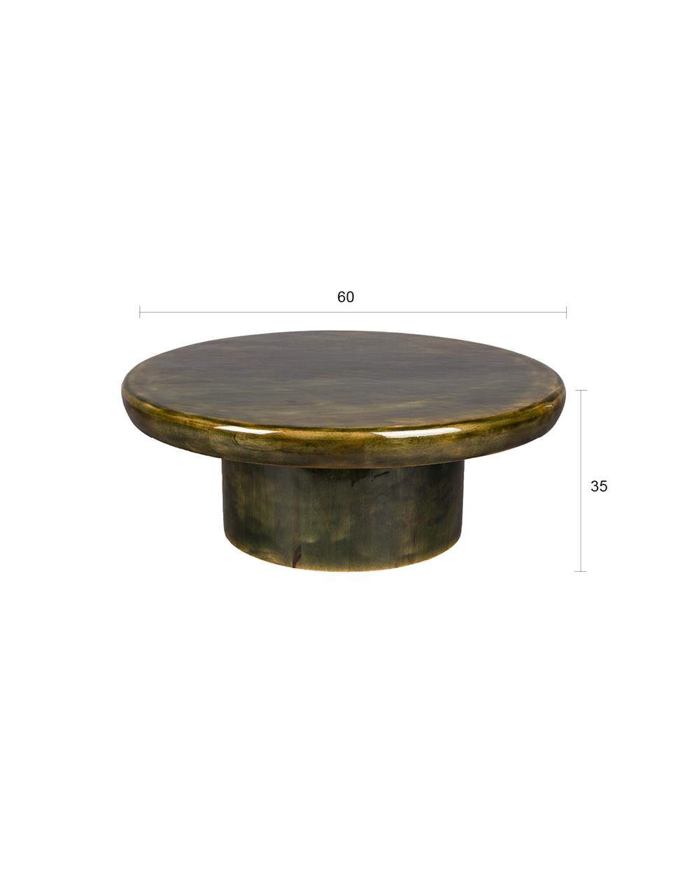 Marcie Green Mango Wood Coffee Table