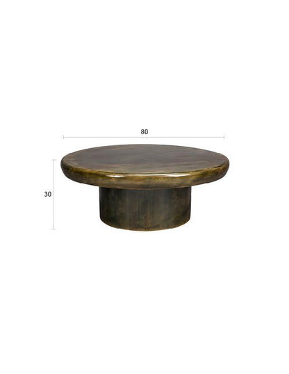 Marcie Green Mango Wood Coffee Table 80cm