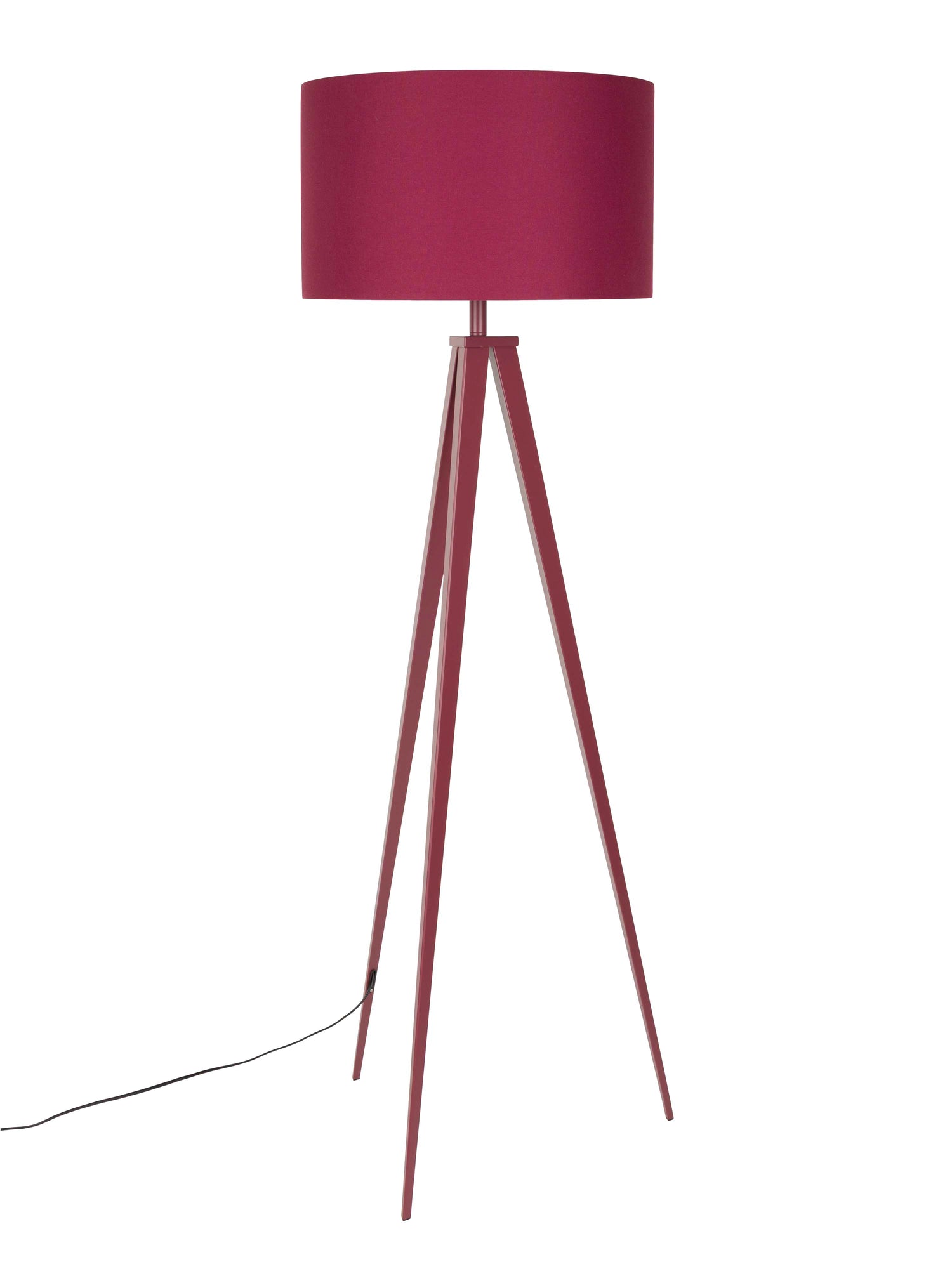 Tripod Floor Lamp Burgundy Red