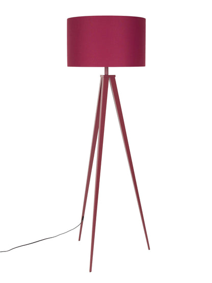 Tripod Floor Lamp Burgundy Red