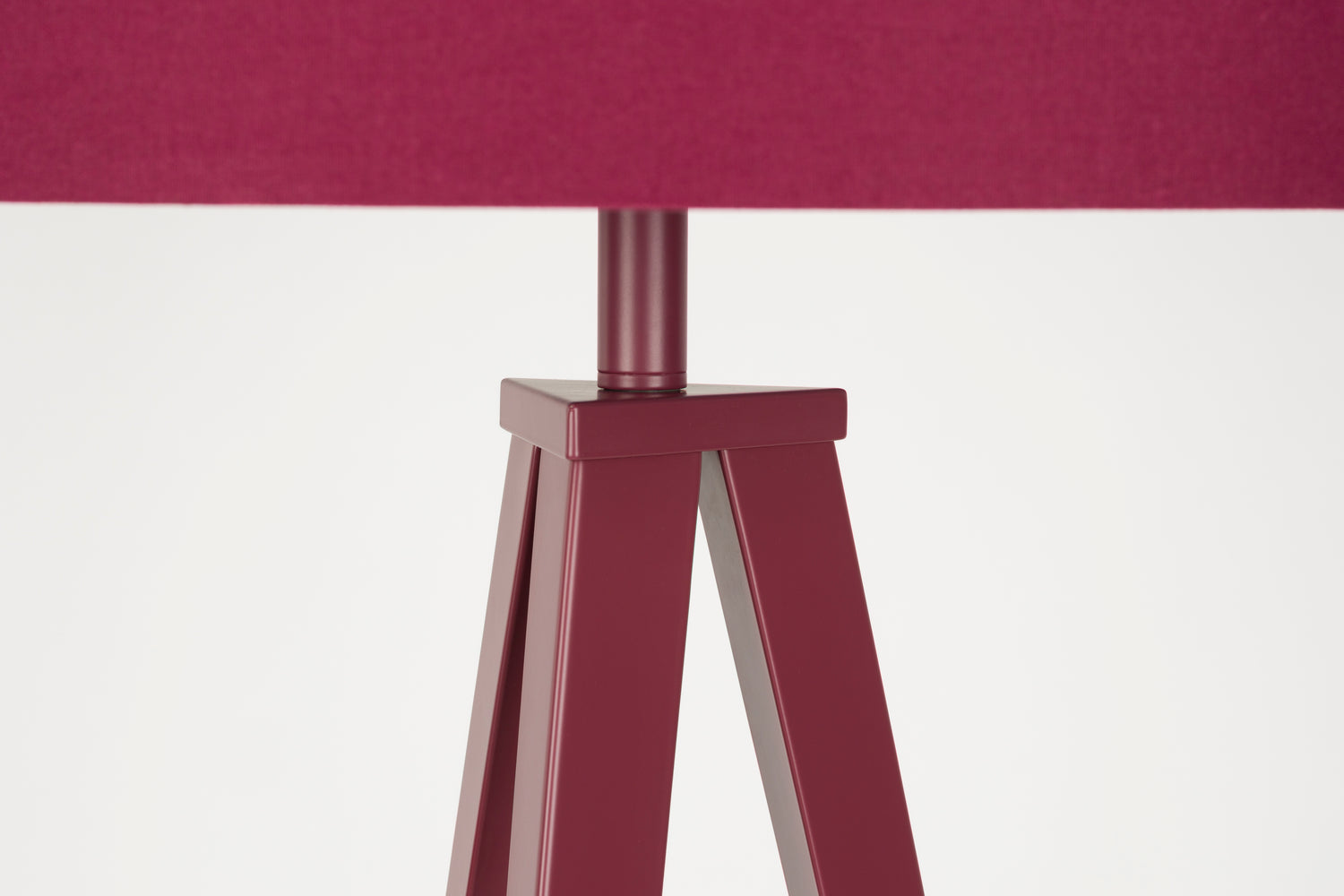 Tripod Floor Lamp Burgundy Red