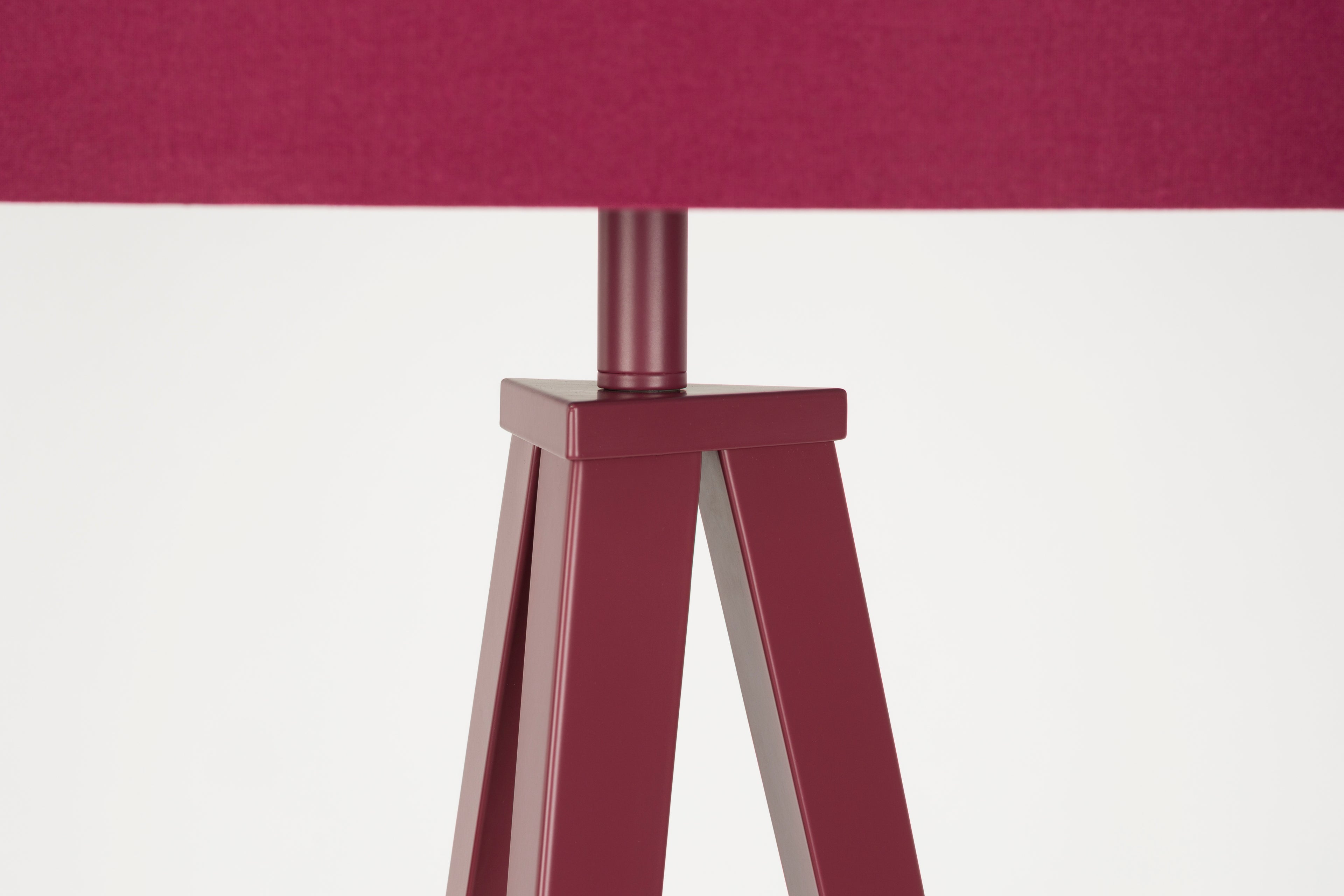 Tripod Floor Lamp Burgundy Red