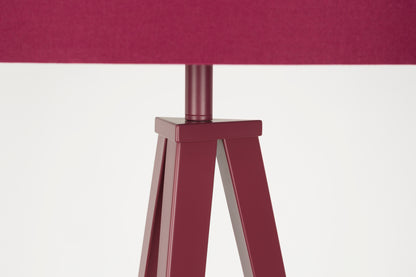 Tripod Floor Lamp Burgundy Red