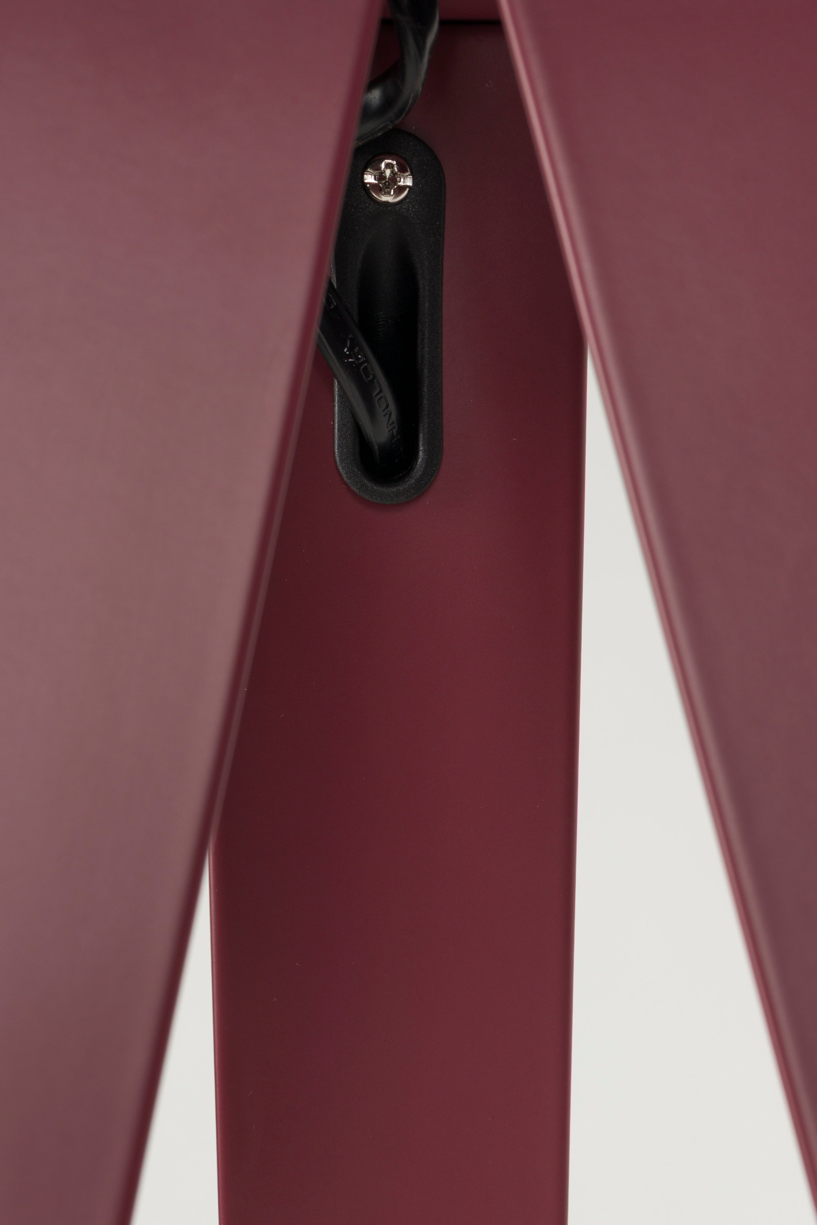 Tripod Floor Lamp Burgundy Red