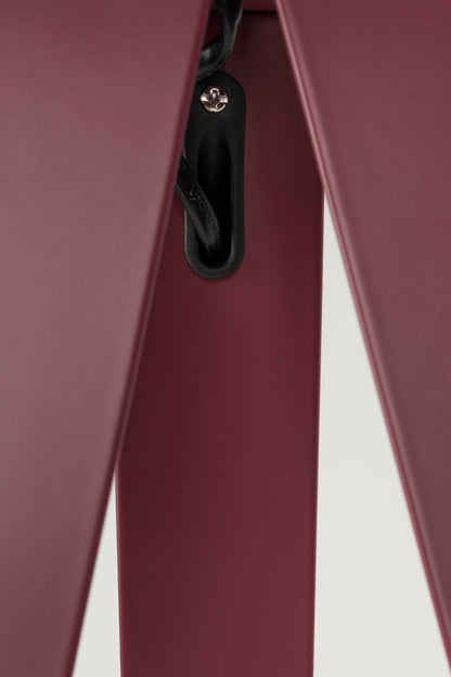 Tripod Floor Lamp Burgundy Red
