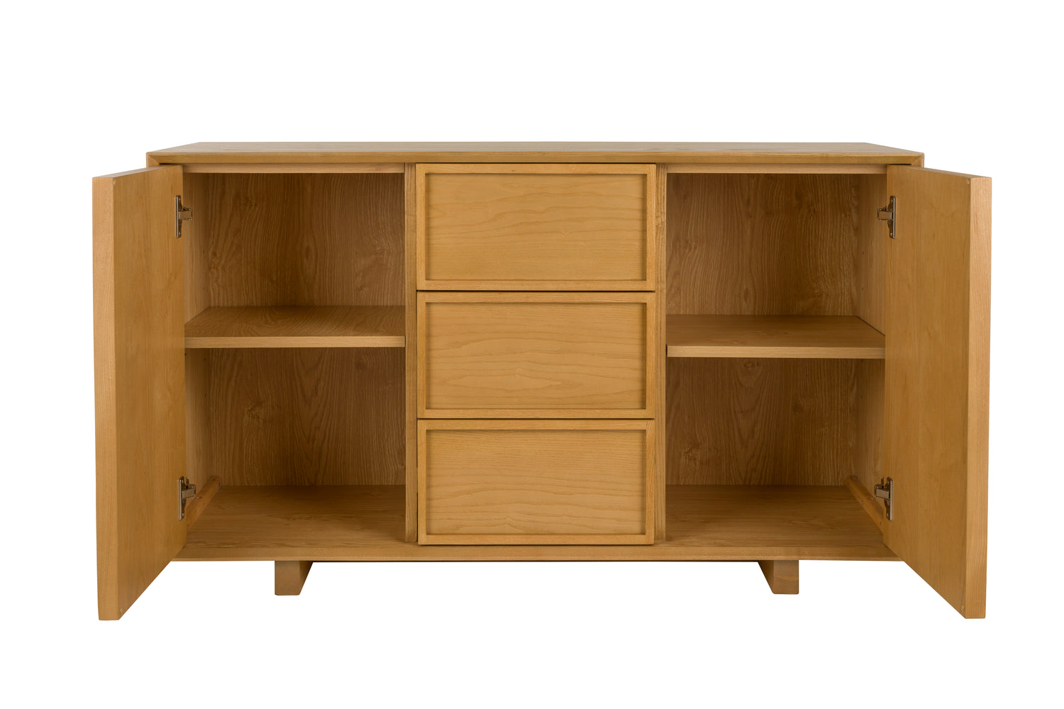 Raster Ash Wood Sideboard - High