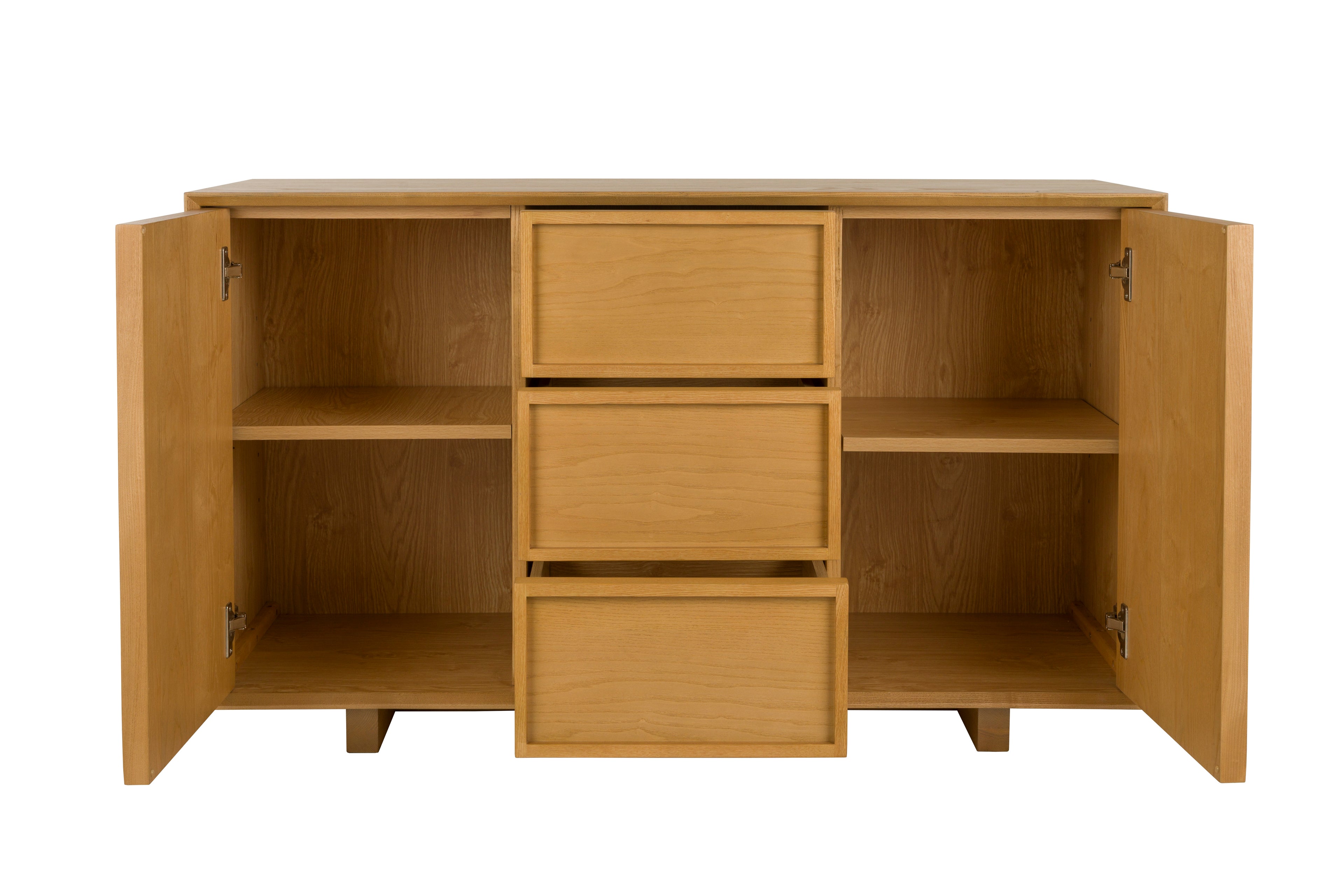 Raster Ash Wood Sideboard - High