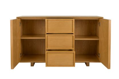 Raster Ash Wood Sideboard - High