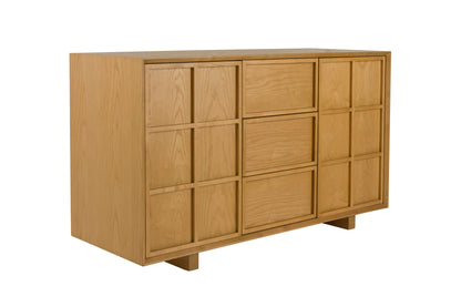 Raster Ash Wood Sideboard - High