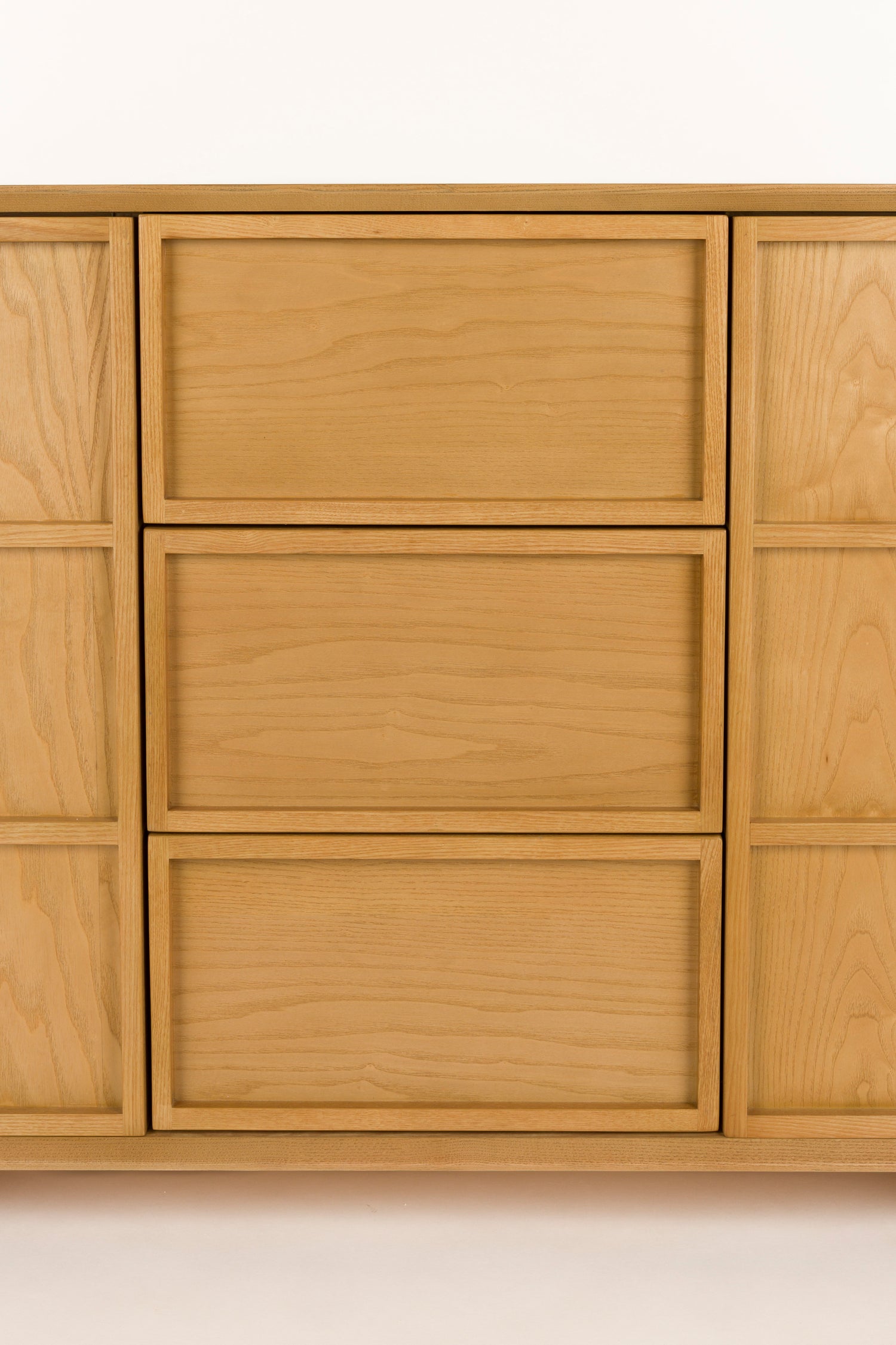 Raster Ash Wood Sideboard - High