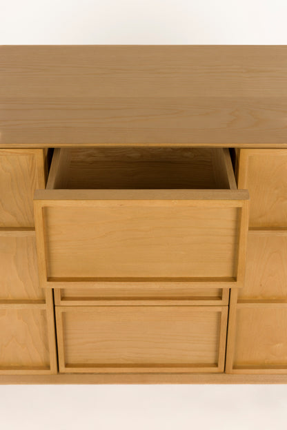 Raster Ash Wood Sideboard - High