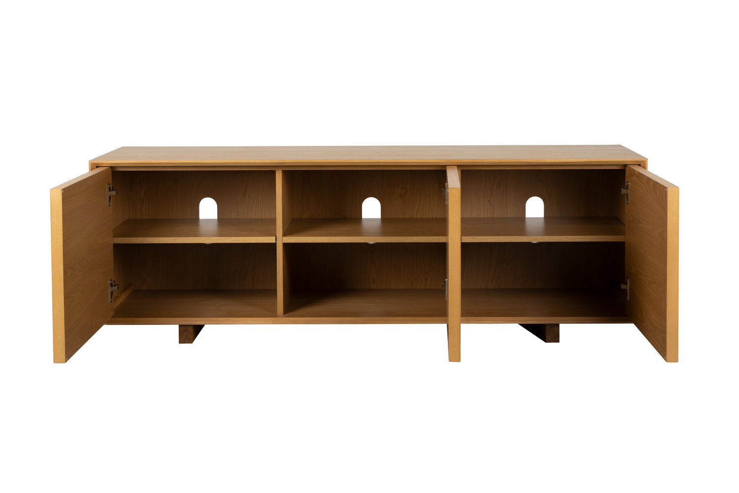Raster Ash Wood Sideboard - Low