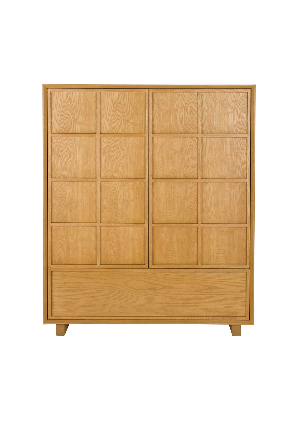 Raster Ash Wood Cabinet