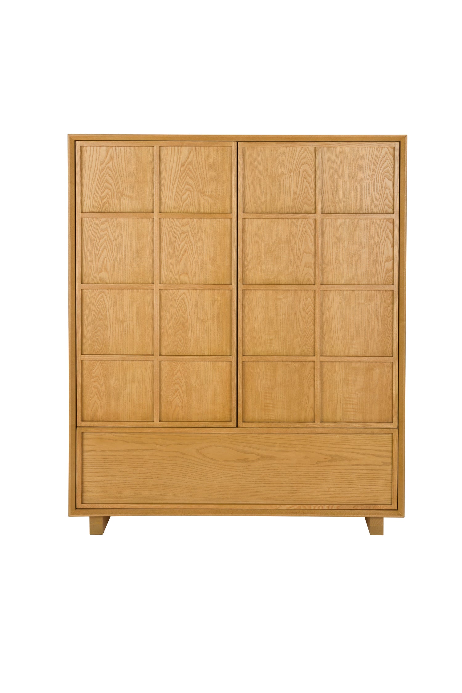 Raster Ash Wood Cabinet