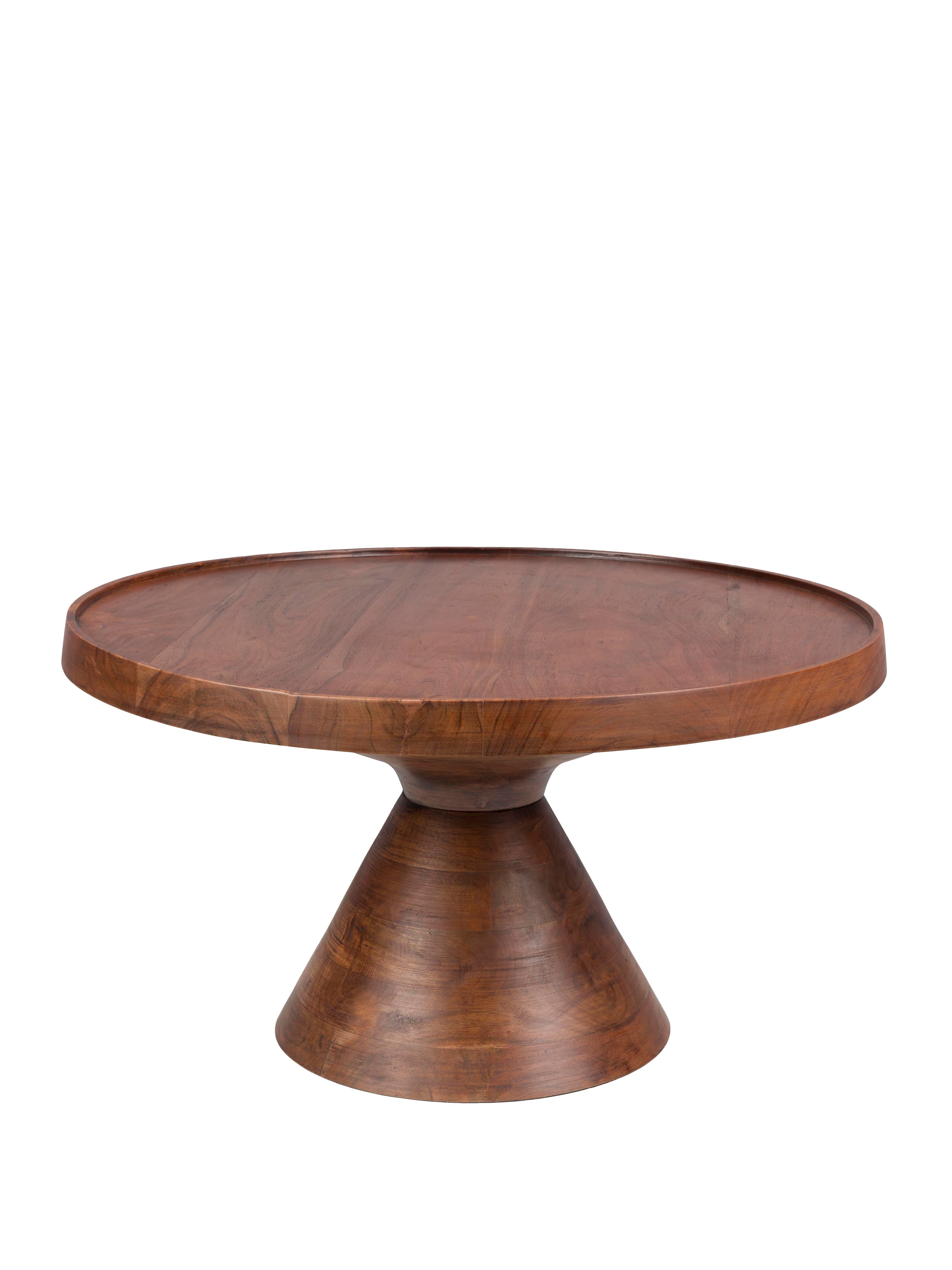 Floss Round Walnut Coffee Table