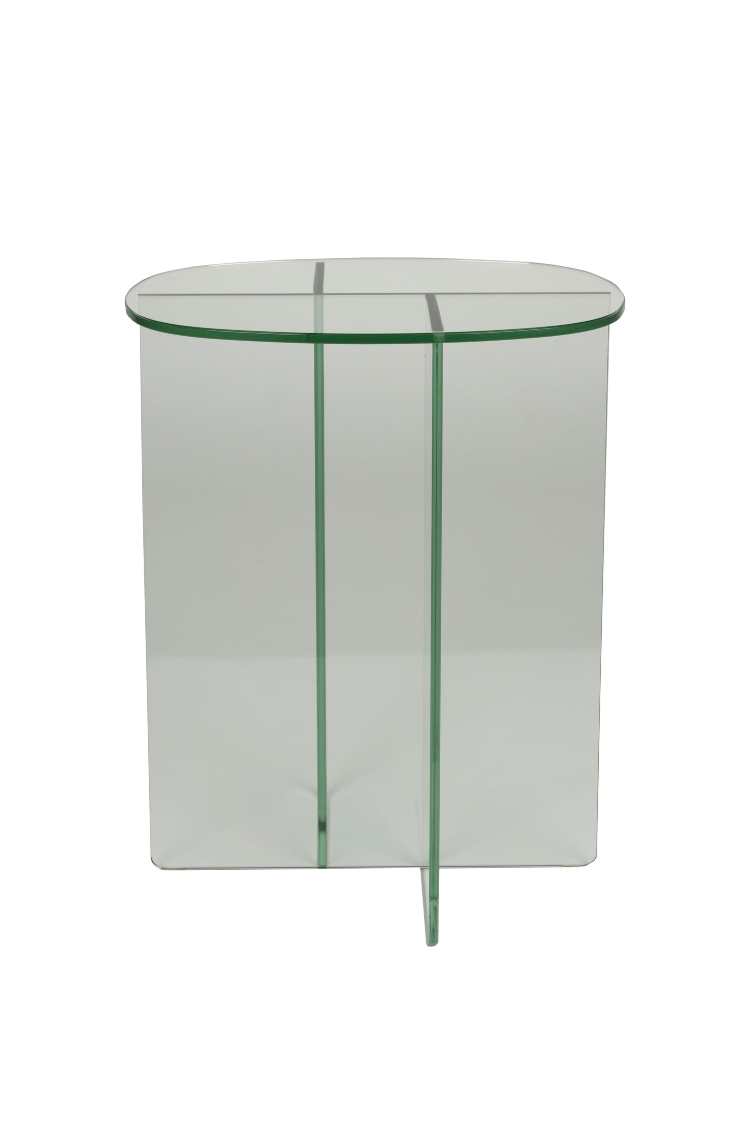 Linea Clear Glass Side Table
