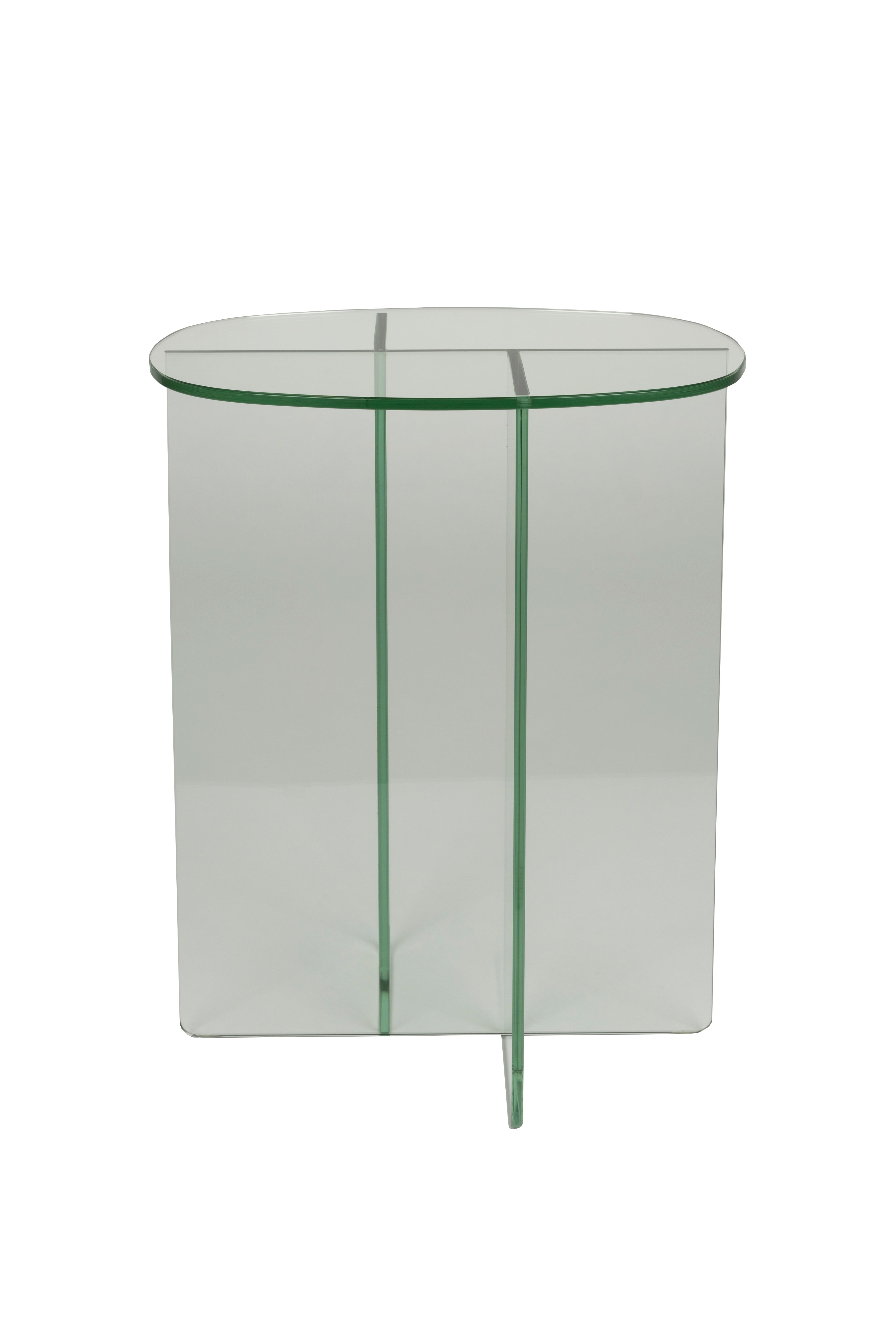 Linea Clear Glass Side Table
