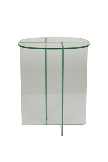Linea Clear Glass Side Table