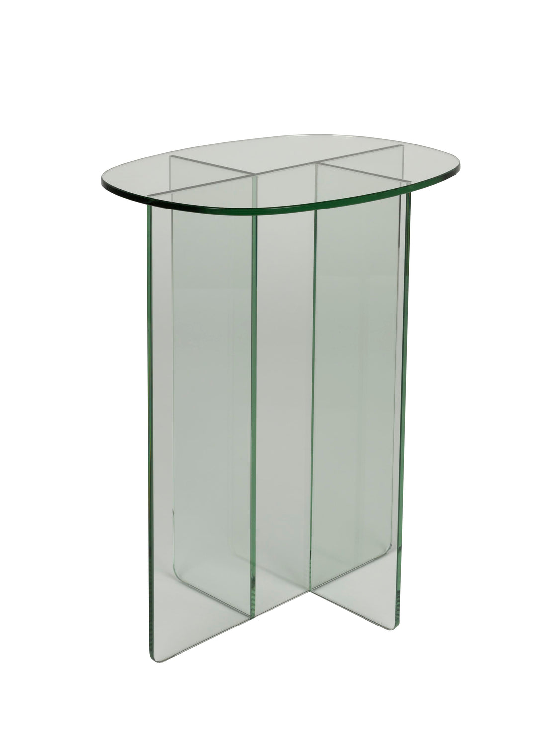 Linea Clear Glass Side Table