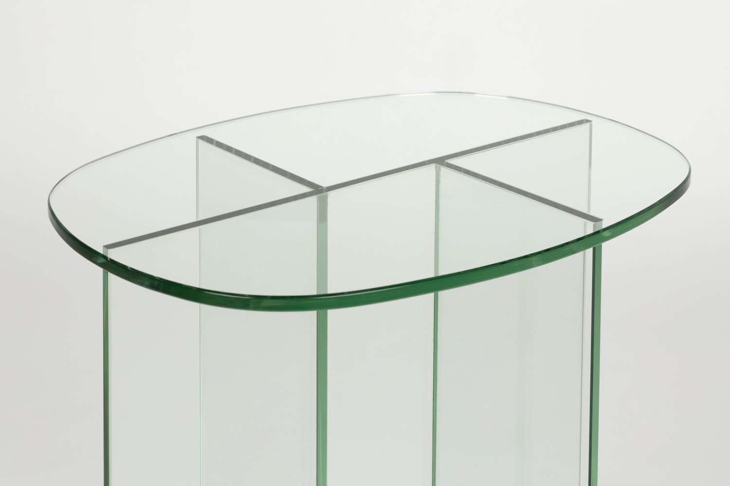 Linea Clear Glass Side Table