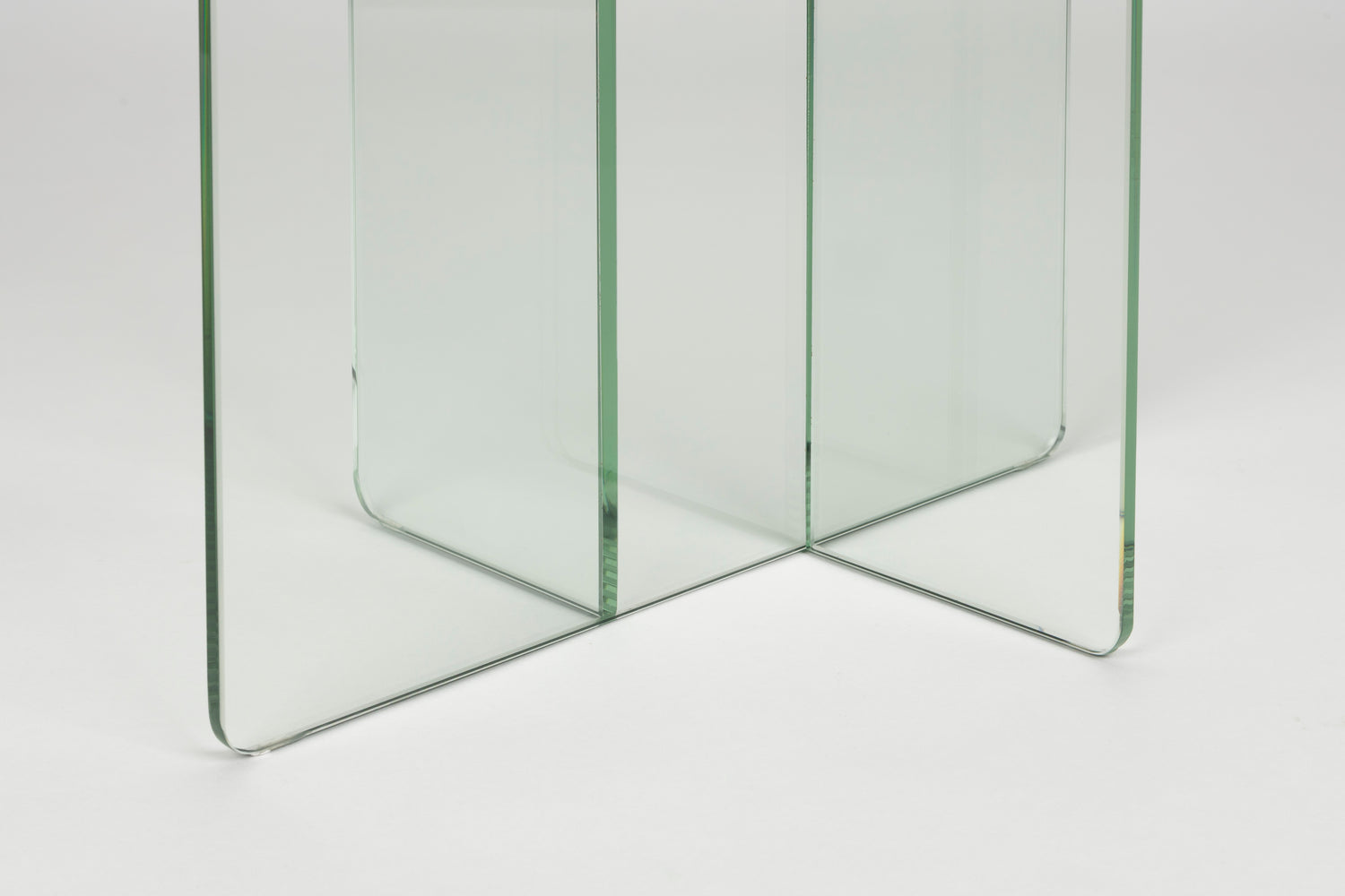 Linea Clear Glass Side Table