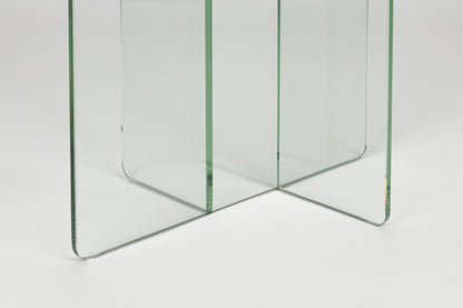 Linea Clear Glass Side Table