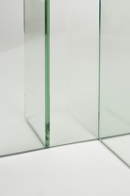 Linea Clear Glass Side Table