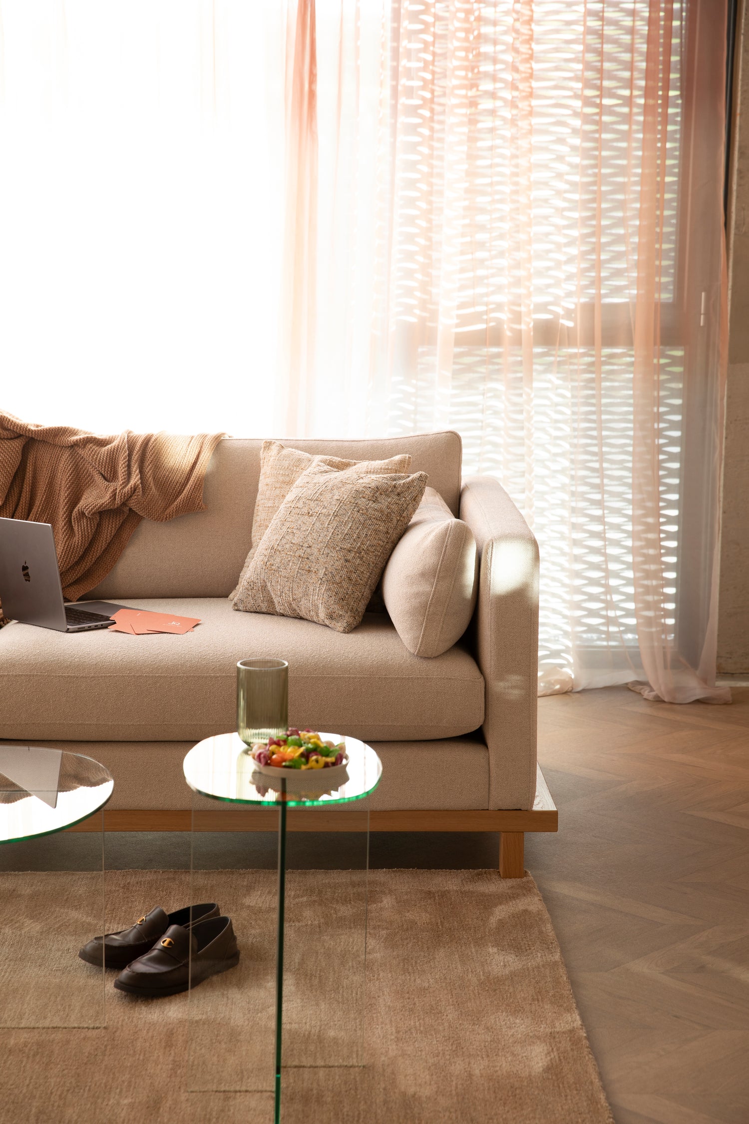 Linea Clear Glass Side Table