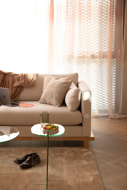 Linea Clear Glass Side Table