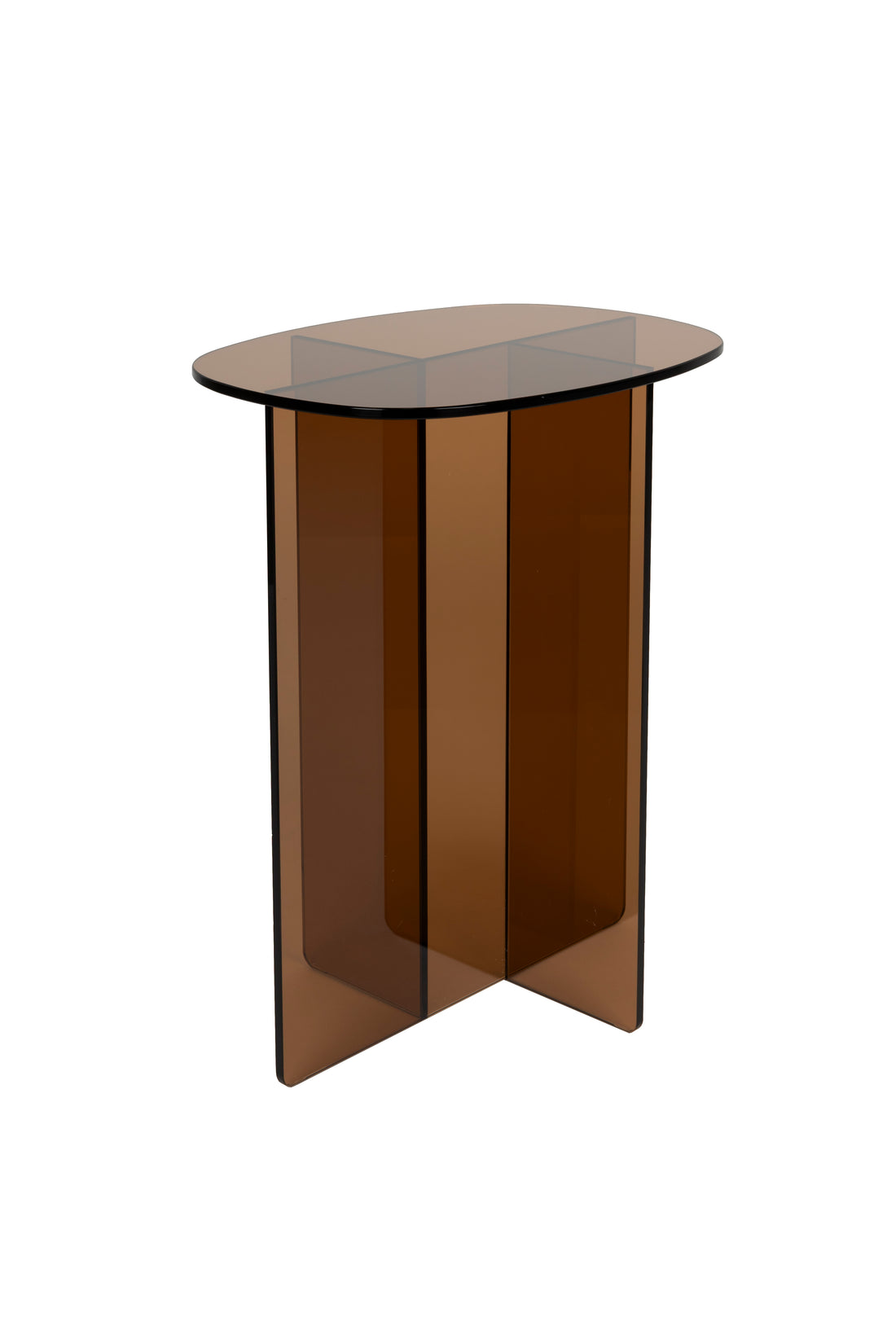 Linea Smoked Glass Side Table