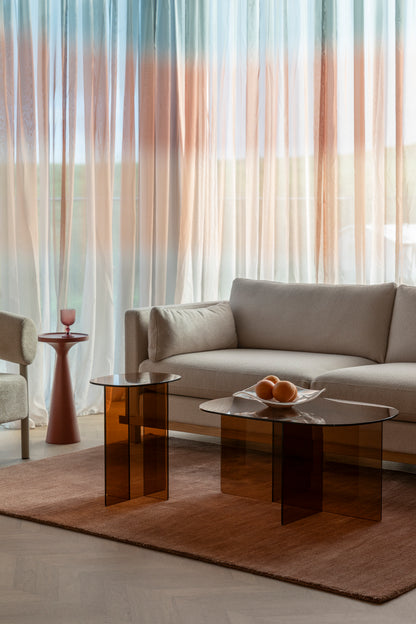 Linea Smoked Glass Side Table