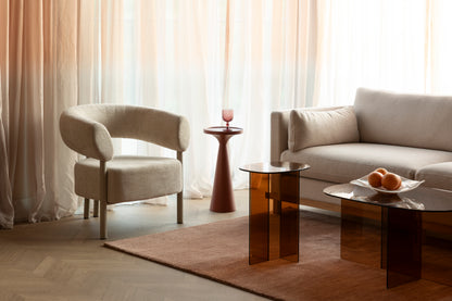 Linea Smoked Glass Side Table