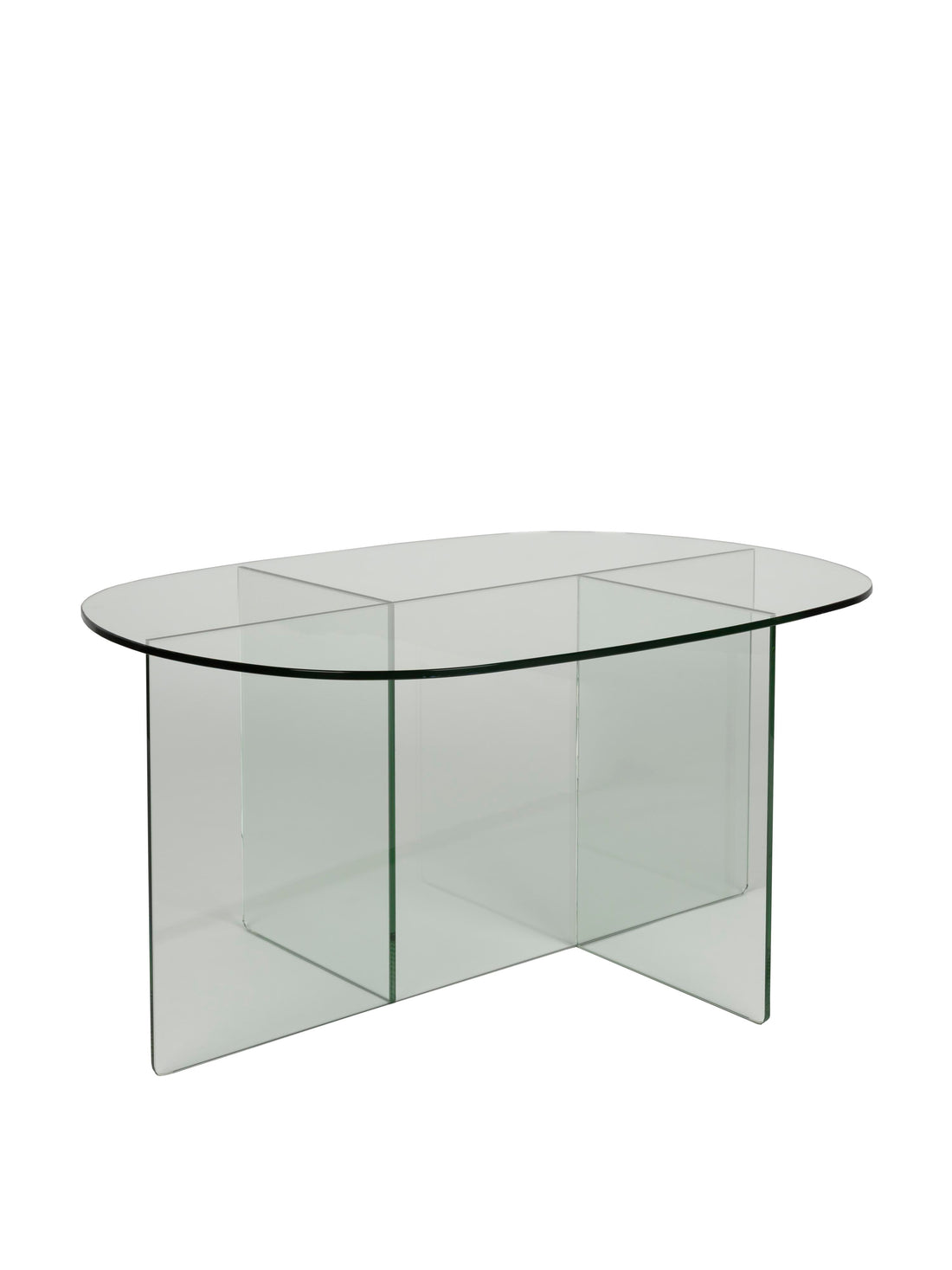 Linea Clear Glass Coffee Table