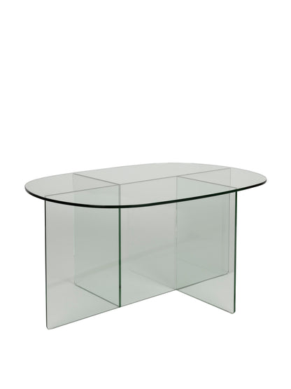 Linea Clear Glass Coffee Table